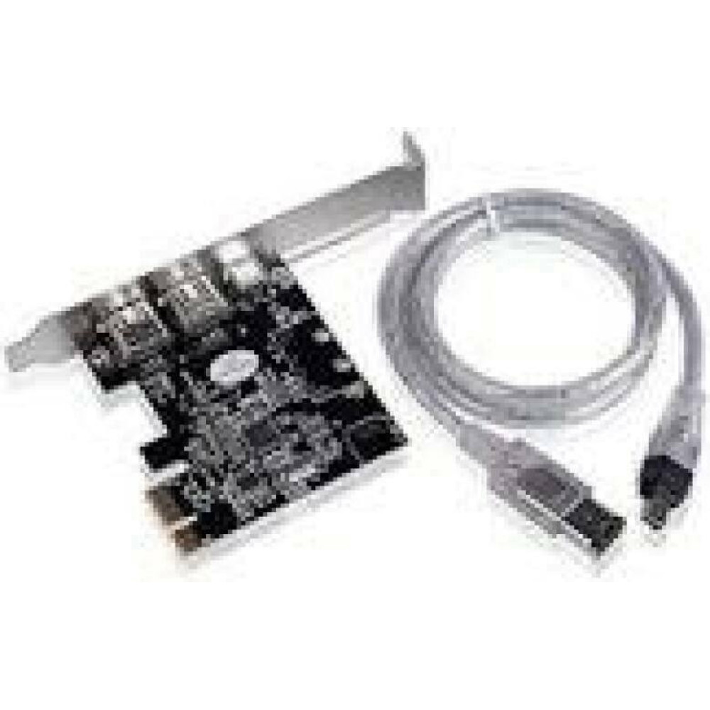 DIGITUS IEEE 1394a Interface Card PCI 4 Port 2x6-Pin+1x4-Pin Extern 1x6-Pin Intern TI TSB43AB23 chipset