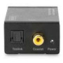 DIGITUS Digital to analog converter Coaxial/Toslink to BNC Cinch metal housing incl. 5V/1A power supply