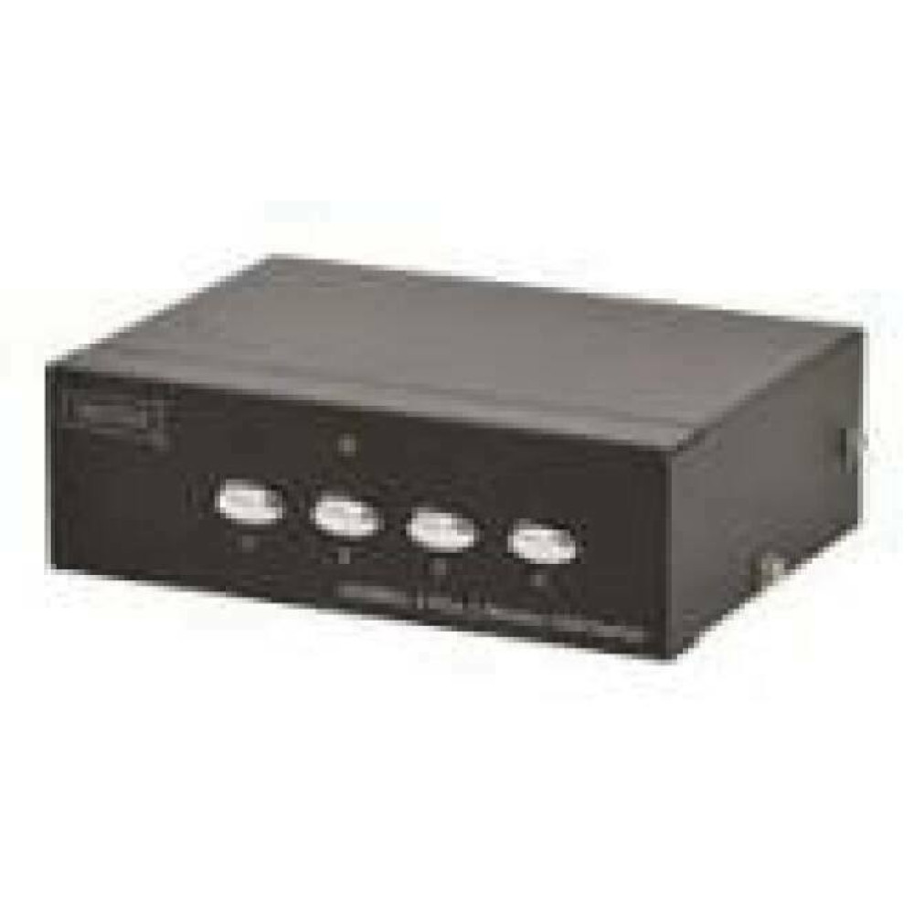 DIGITUS VGA switch 4-Port 250MHz 1Display 4PCs 5xVGA HDSUB15 Buchse Max. 1920x1080 Pixel at 60Hz incl. power supply