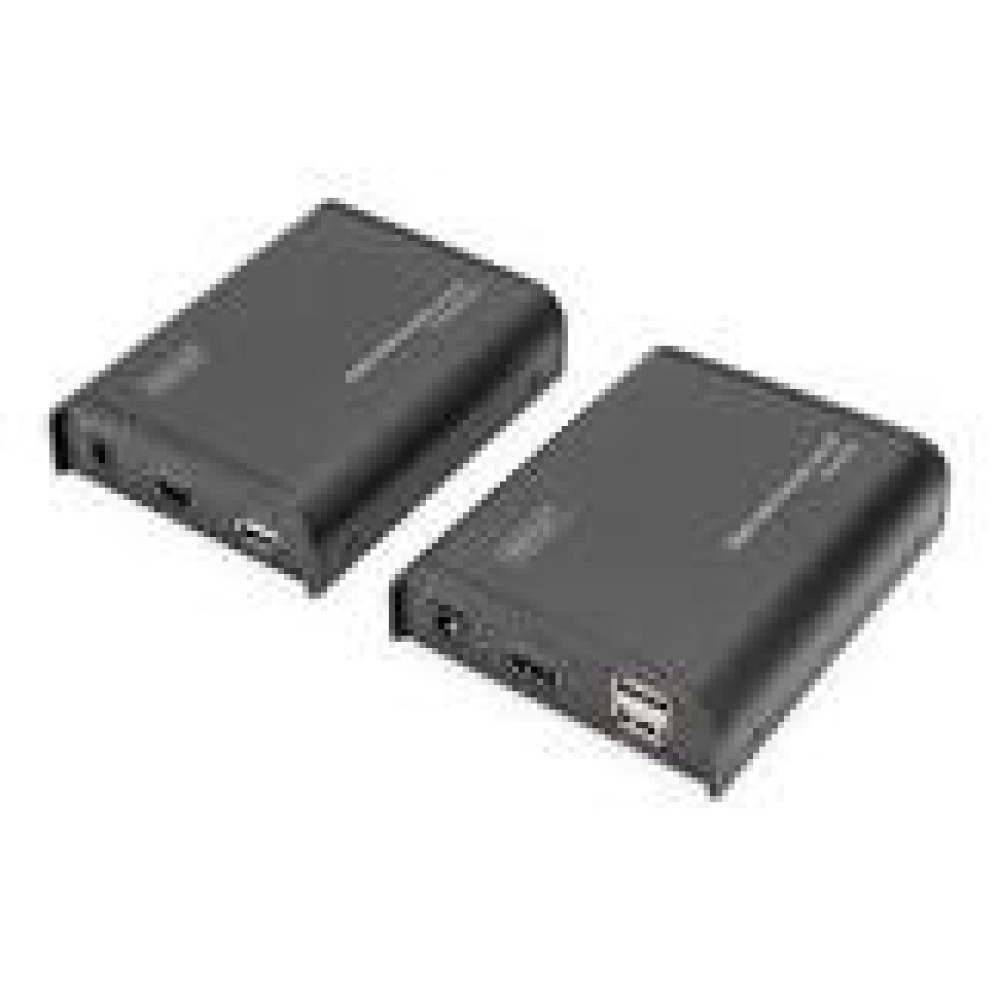 DIGITUS HDMI IP KVM Extender Set 4K/60Hz 120/200 m One-to-Many CAT Black DIGITUS HDMI IP KVM Extender Set 4K/60Hz 120/200 m One-to-Many CAT Black