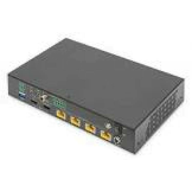 DIGITUS HDBaseT HDMI Extender Splitter Set 150m 1x4 EDID 4K/60Hz HDCP 2.2 HDR POC HDMI 2.0