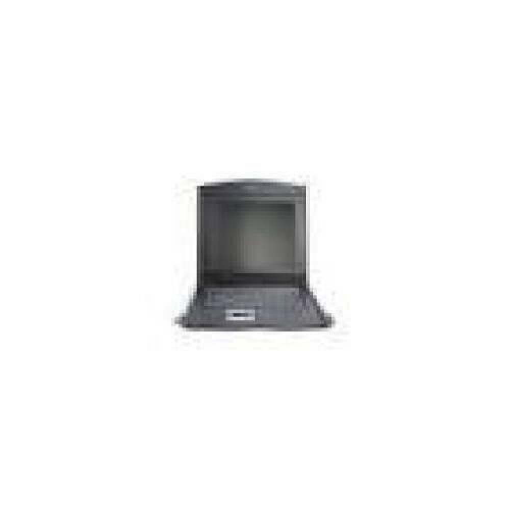 DIGITUS modularized 432cm 17inch TFT console with 1 port KVM US keyboard RAL 9005 black color