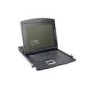 DIGITUS modularized 43.2cm 17inch TFT console with 8 port KVM US keyboard RAL 9005 black color