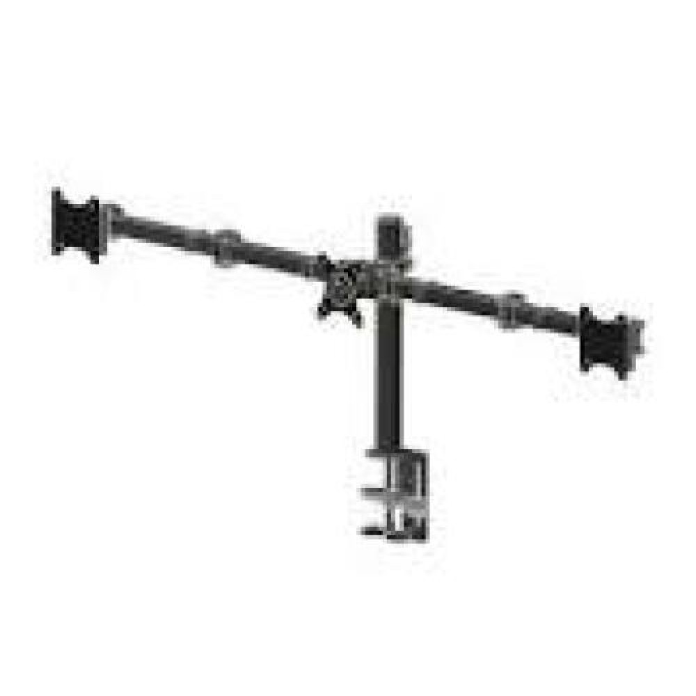 IIYAMA DS1003C-B1 Flexible Desk Mount for Triple Monitor Mount with Clamp or grommet Screen size 10-27inch