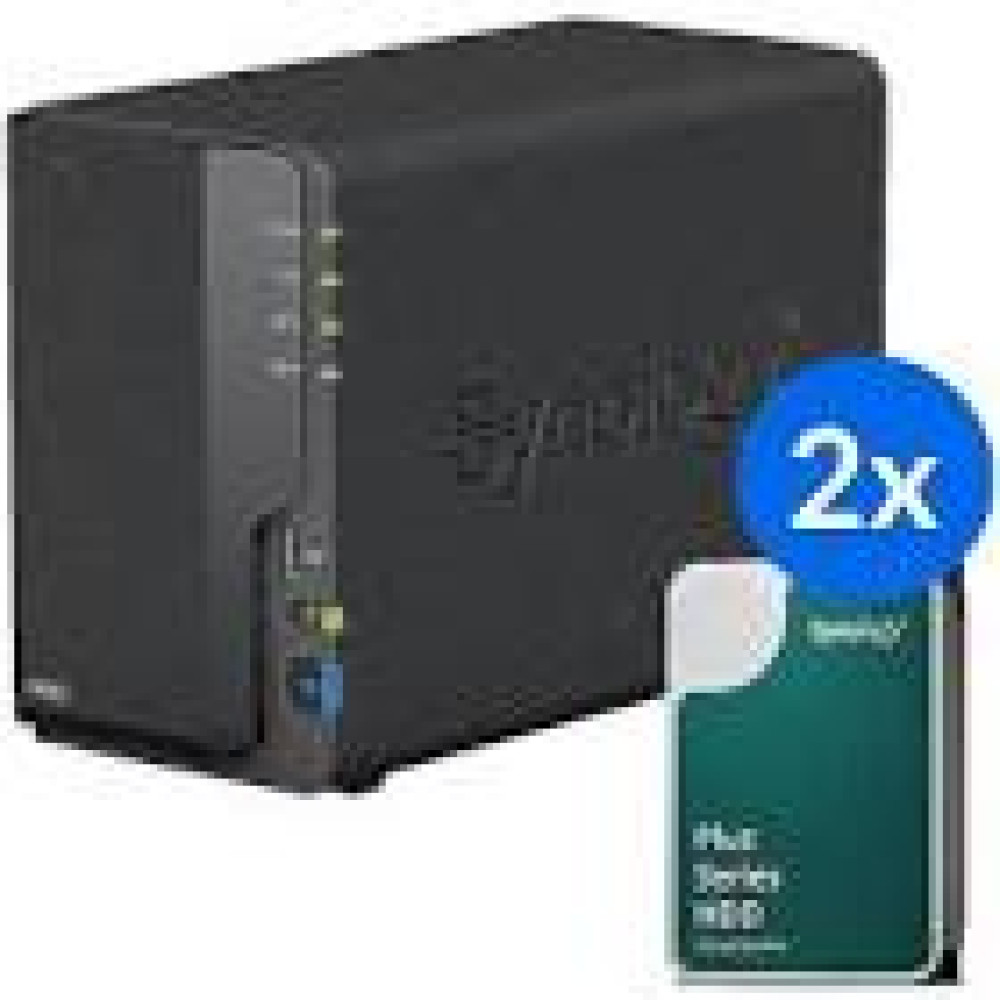 Bundle SYNOLOGY DS223 2-bay DS NAS + 2xHAT3300-4T HDD