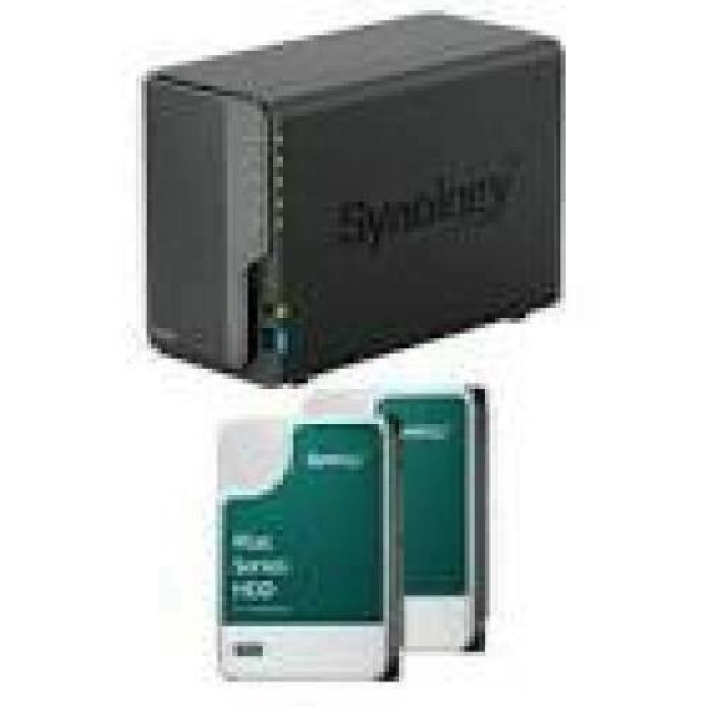 Bundle SYNOLOGY DS224+ 2-Bay NAS + 2xHAT3300-4T HDD