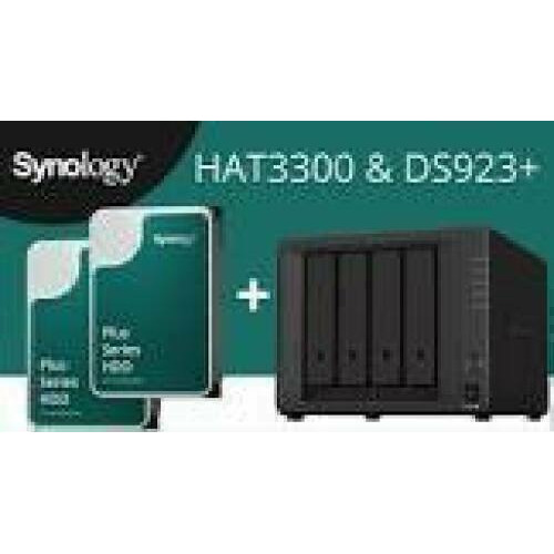 Bundle SYNOLOGY DS923+ 4-Bay DS NAS + 4xHAT3300-4T HDD