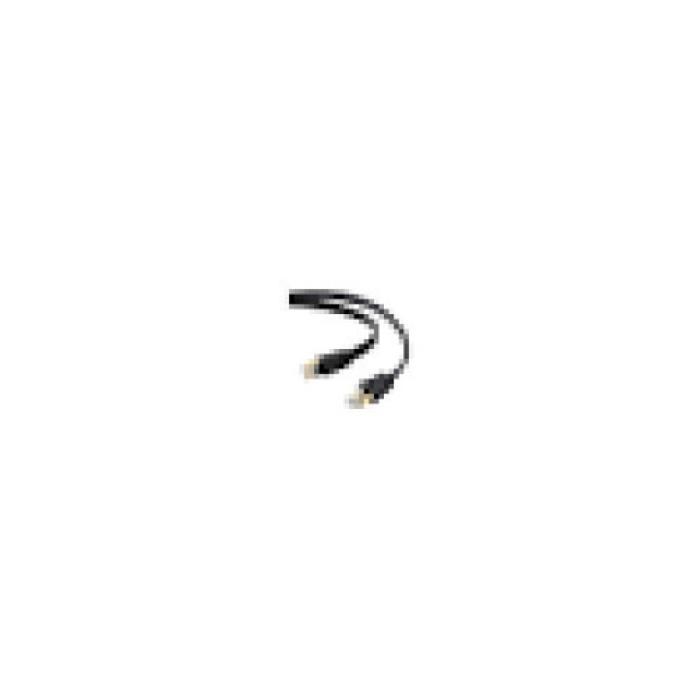 EDIMAX CAT8 U-FTP AWG26 Bare copper Flat Patch cord 5m Black