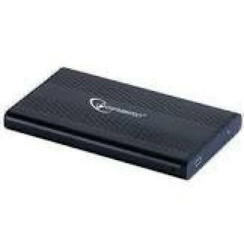 GEMBIRD EE2-U2S-5 HDD/SSD enclosure for 2.5 SATA - USB 2.0 Aluminium Black