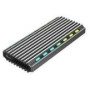 GEMBIRD EE2280-U3C-03 USB 3.1 enclosure for M.2 NVMe drives backlighted aluminum