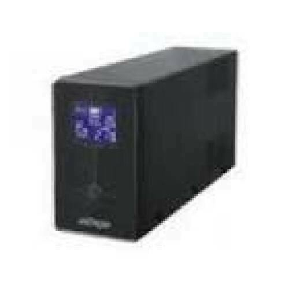 GEMBIRD UPS with AVR Line-Interactive 650VA 2xIEC 1xSchuko 230V OUT LCD Intelligent surge-overload- and short-circuit protection