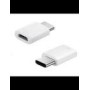 SAMSUNG usb typ-C cable with micro usb adaptor White