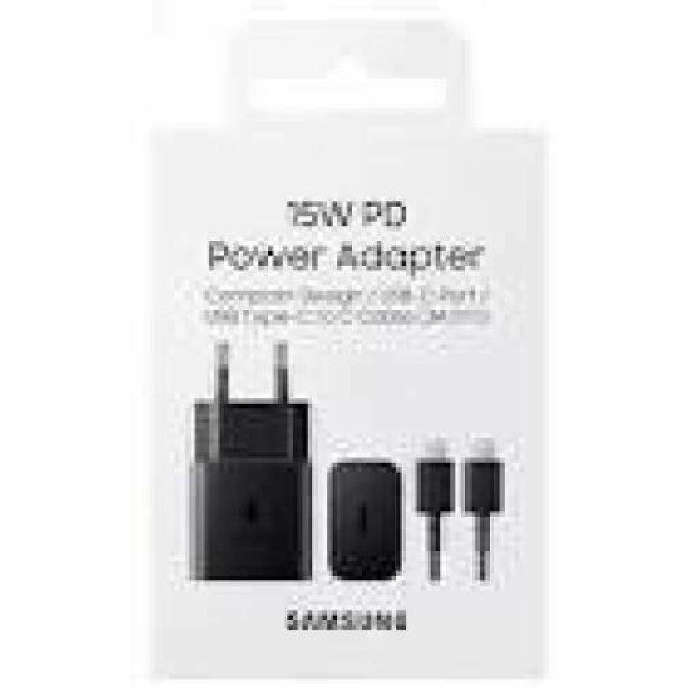 SAMSUNG Power Adapter 15W USB-C without Cable Black