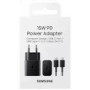 SAMSUNG Power Adapter 15W USB-C without Cable Black