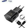 SAMSUNG Fast Charger 15w USB-A Adapter 1.5m USB-C Cable included Black