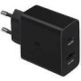 SAMSUNG Power Adapter Super Fast Charg. Duo USB-A 15W USB-C 35W without cable Black