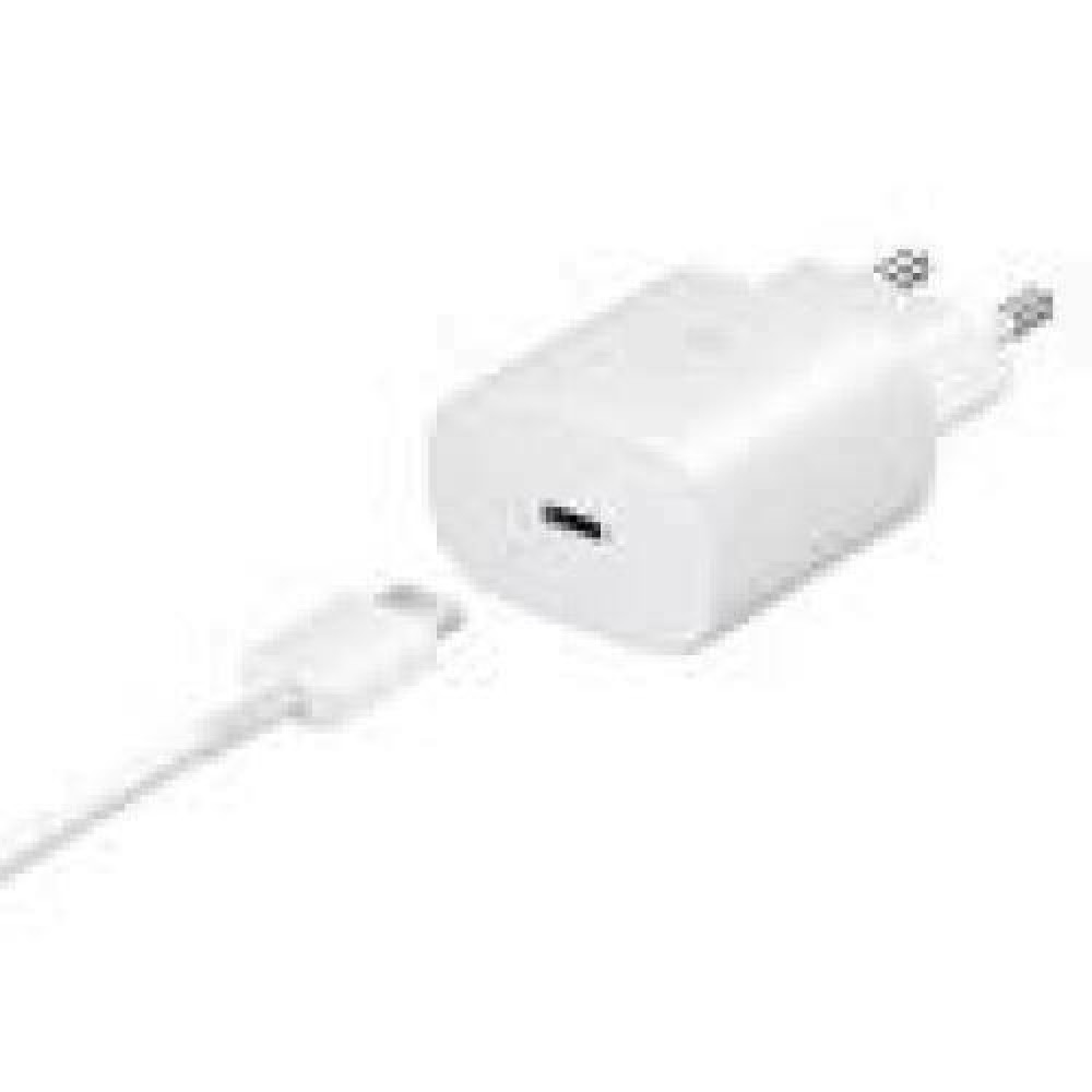 SAMSUNG 25W Wall Charger Super Fast USB-C to USB-C with Cable White