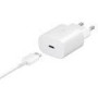 SAMSUNG 25W Wall Charger Super Fast USB-C to USB-C with Cable White