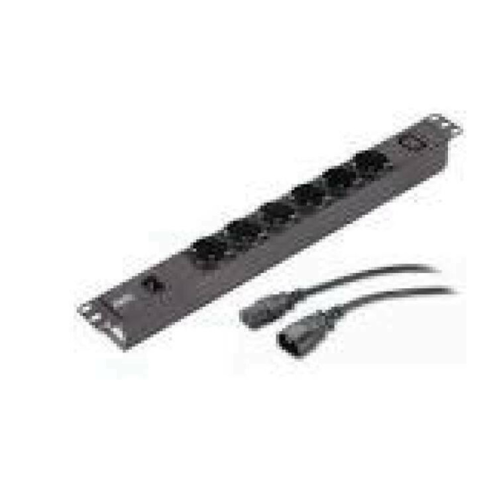 APC Easy PDU EPDU1010B-SCH Basic 1U 10A 230V 6x Schuko & 1x C13 C14 plug