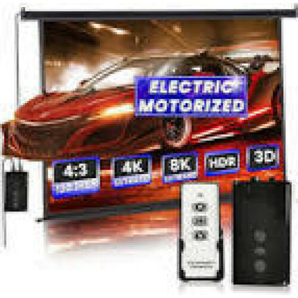 ART ELECTRIC SCREEN 120inch 183x244cm with remote control EA-120 4:3