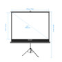 ART HAND SCREEN 100inch 152x203cm MA-100 4:3