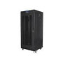 LANBERG free standing rack 19inch cabinet 27U 600x600 mesh door LCD flat pack black