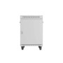 LANBERG free standing rack cabinet 19/15U 600x800 glass door LCD flat pack grey V2