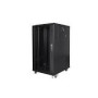LANBERG free standing rack cabinet 19/22U 600x800 glass door LCD flat pack grey V2