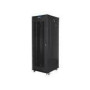 LANBERG free standing rack 19inch cabinet 37U 600x800 glass door LCD flat pack black