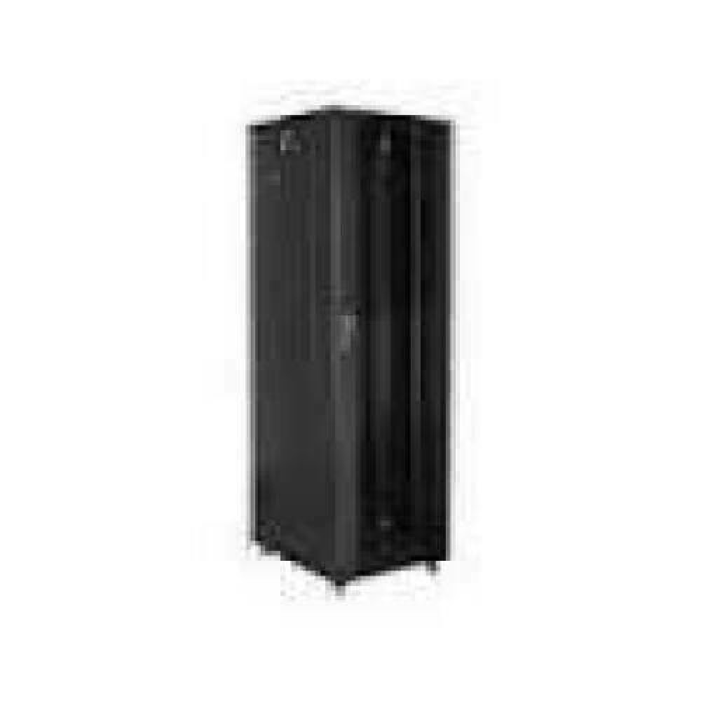 LANBERG free standing rack 19inch cabinet 37U 600x800 glass door LCD flat pack black