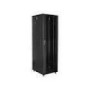 LANBERG free standing rack 19inch cabinet 37U 600x800 glass door LCD flat pack black