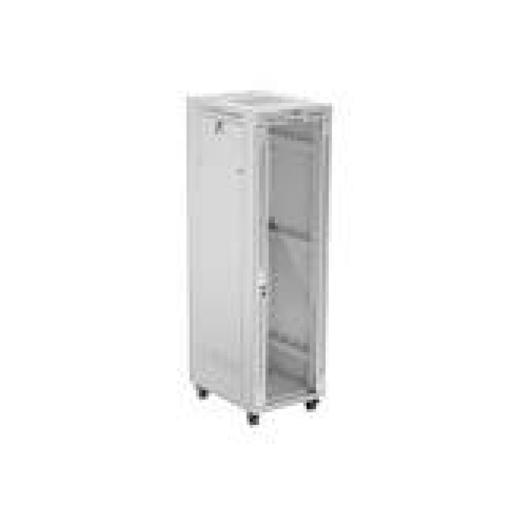 LANBERG free standing rack cabinet 19/42U 600x800 glass door LCD flat pack grey V2