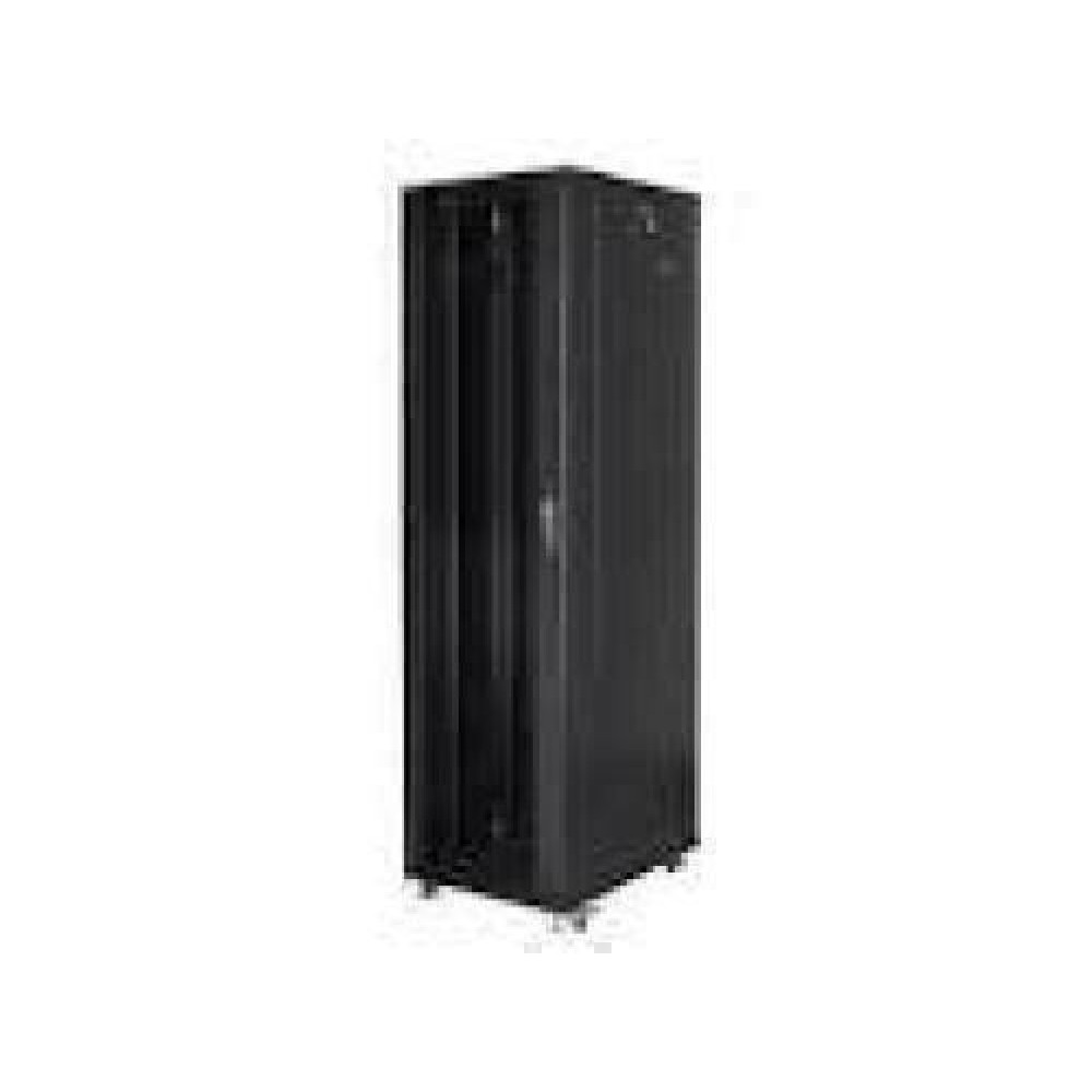 LANBERG free standing rack 19inch cabinet 37U 800x1000 glass door LCD flat pack black