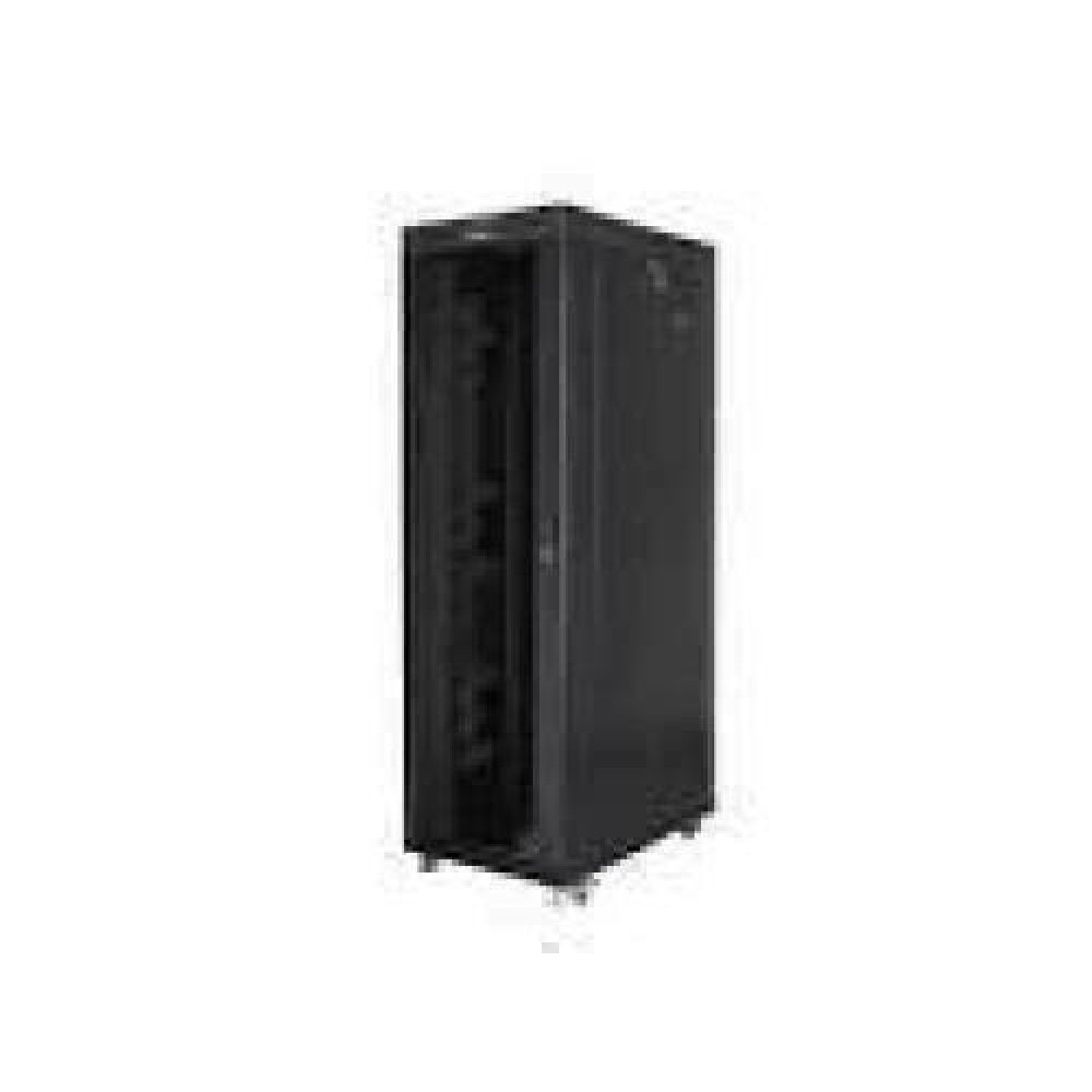 LANBERG free standing rack 19inch cabinet 42U 800x1200 glass door LCD flat pack black
