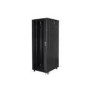 LANBERG Free standing rack 19inch cabinet 47U 800x1200 glass door LCD flat pack black