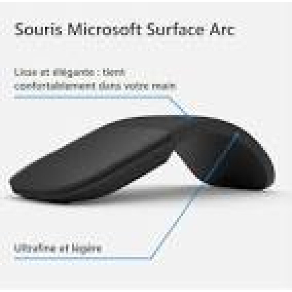 MICROSOFT Surface Arc Mouse Bluetooth Commercial SC Hardware Black (XZ)(NL)(FR)(DE)