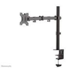 NEOMOUNTS Monitor DeskMount Single 25.4-81.3cm 10-32inch clamp/grommet VESA75-100 Full motion Tilt Swivel black