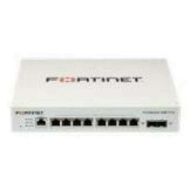 FORTINET FortiSwitch-108F-POE Fanless L2+ management switch with 8xGE + 2xSFP + 1xRJ45 console and automatic limited 65W POE
