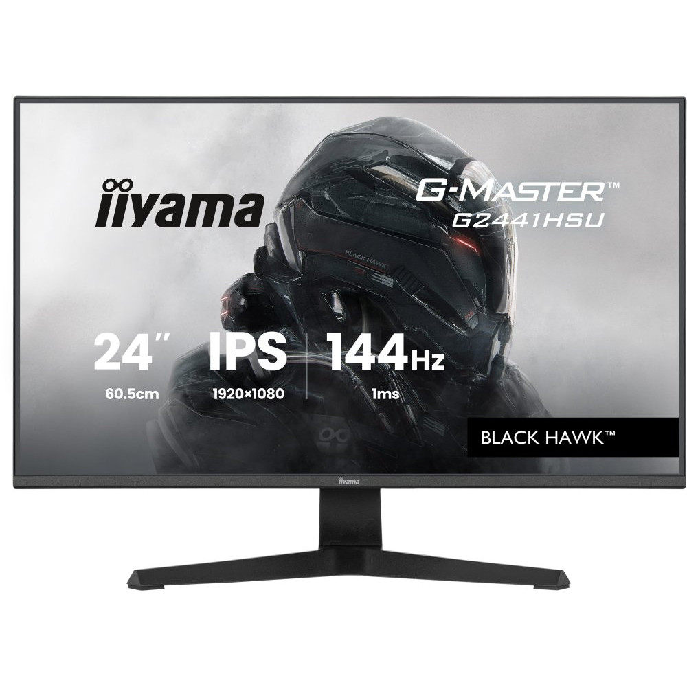 IIYAMA G2441HSU-B1 24inch IPS Gaming G-Master Black Hawk FreeSync 1920x1080 144Hz 300cd/m HDMI DisplayPort 1ms MPRT