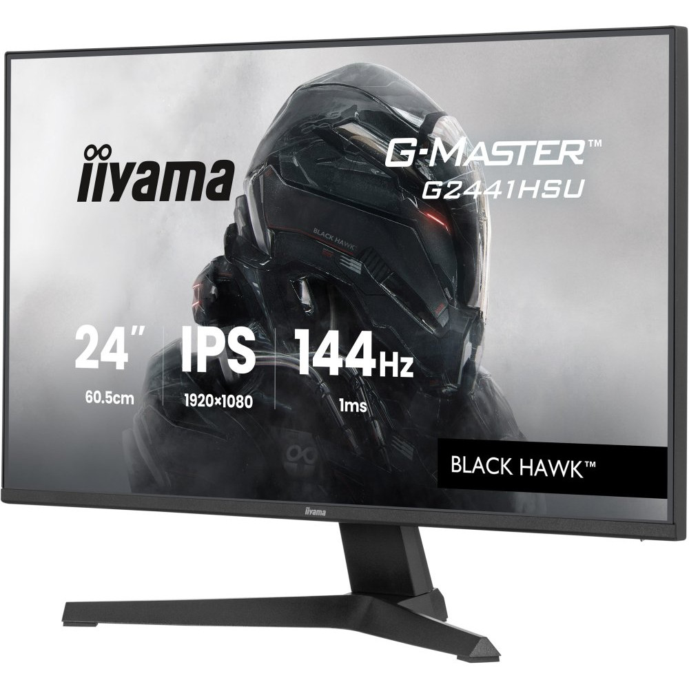 IIYAMA G2441HSU-B1 24inch IPS Gaming G-Master Black Hawk FreeSync 1920x1080 144Hz 300cd/m HDMI DisplayPort 1ms MPRT