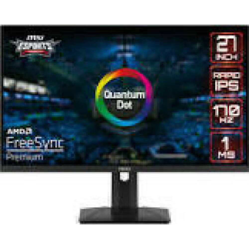 MSI G274QPF QD 27inch Rapid IPS WQHD 170Hz 1ms 300cd/m2 HDMIx2 DP USB Type C pivot