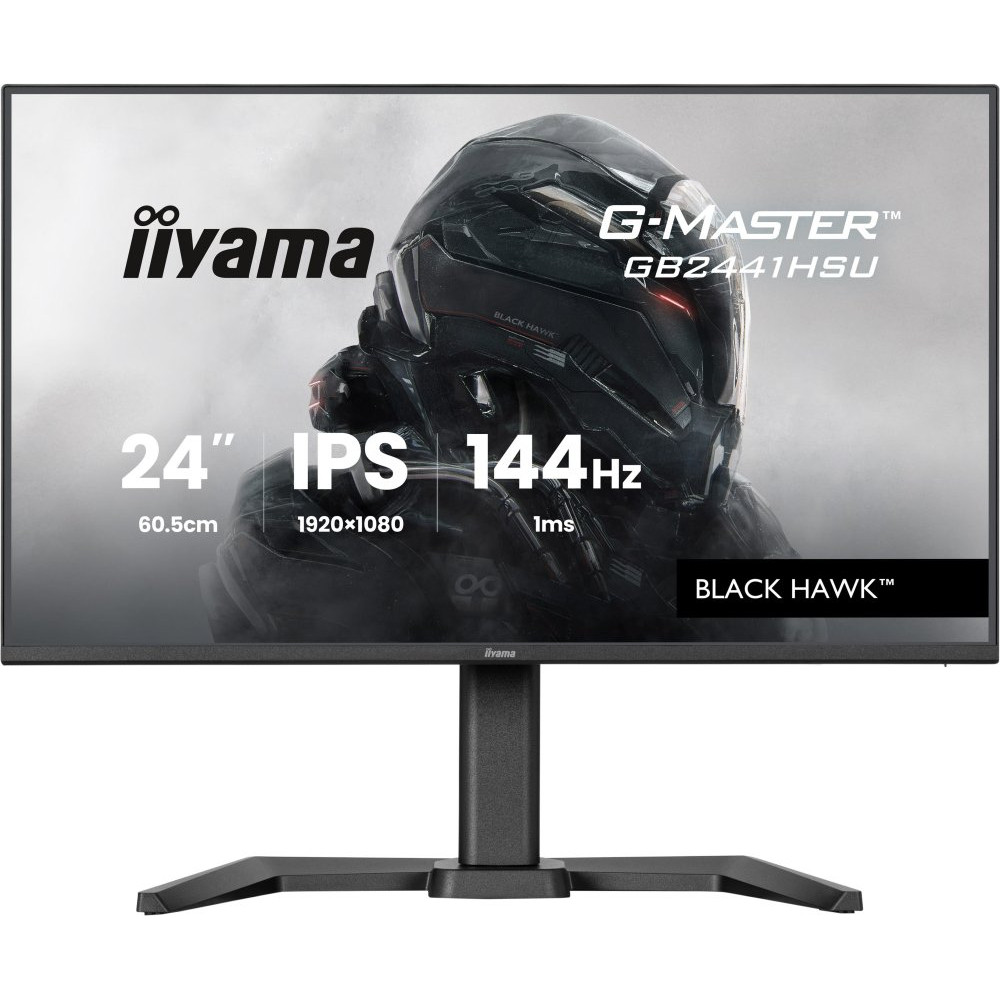 IIYAMA GB2441HSU-B1 24inch IPS Gaming G-Master Black Hawk FreeSync 1920x1080 144Hz 300cd/m HDMI DisplayPort 1ms MPRT