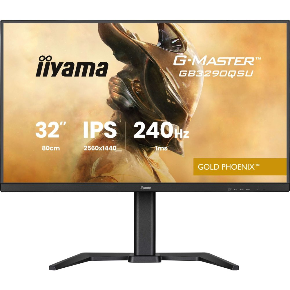 IIYAMA GB3290QSU-B1 G-Master Gold Phoenix 32inch Fast IPS QHD 240Hz 400cd/m2 1ms 2xHDMI DP Speakers 2xUSB 3.2 2xUSB Type C