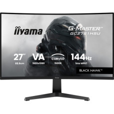 IIYAMA GC2781HSU-B1 G-Master Black Hawk 27inch VA FHD Curved 1500R 144Hz 350cd/m2 1ms DP HDMI 2xUSB Speakers Black Tuner IIYAMA GC2781HSU-B1 G-Master Black Hawk 27inch VA FHD Curved 1500R 144Hz 350cd/m2 1ms DP HDMI 2xUSB Speakers Black Tuner