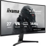 IIYAMA GC2781HSU-B1 G-Master Black Hawk 27inch VA FHD  Curved 1500R 144Hz 350cd/m2 1ms DP HDMI 2xUSB Speakers Black Tuner