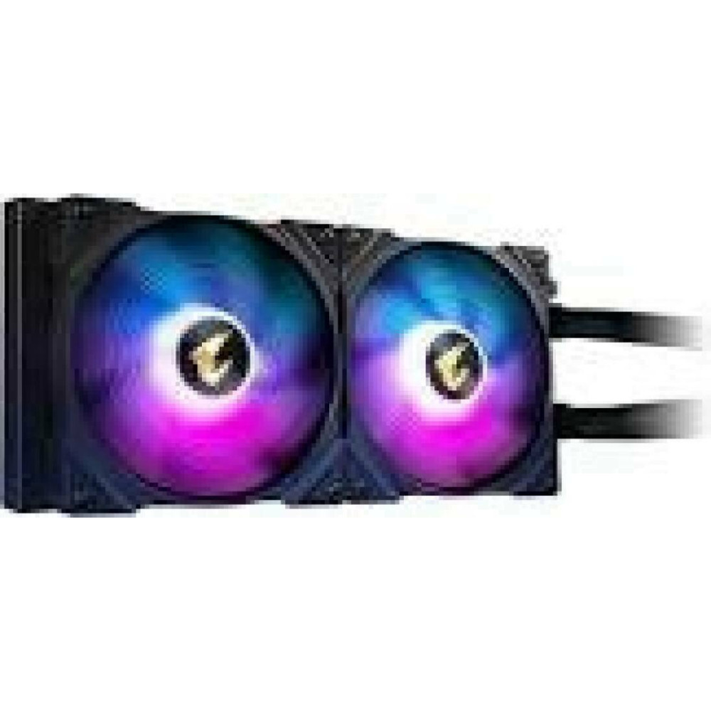 GIGABYTE AORUS WATERFORCE X 280 All-in-one Liquid Cooler with Circular LCD Display RGB Fusion 2.0 Triple 140mm ARGB