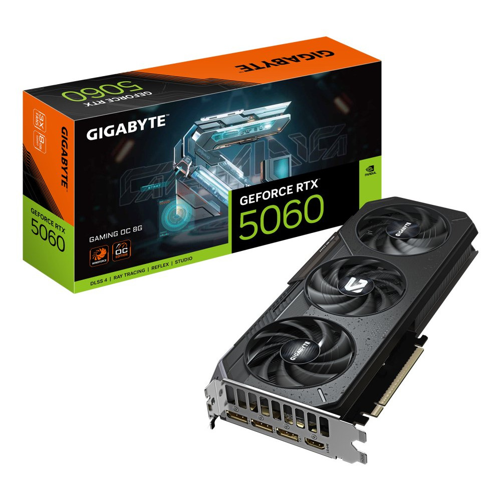 GIGABYTE GeForce RTX 5060 GAMING OC 8GB GDDR7 3xDP 1xHDMI