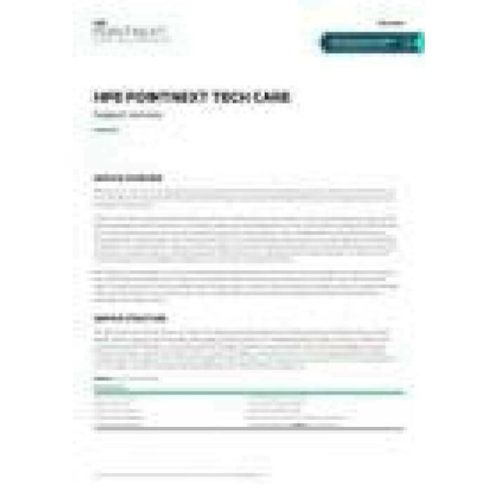 HPE Tech Care 3 Years Critical with DMR SE1460SIoT2019Stg Service