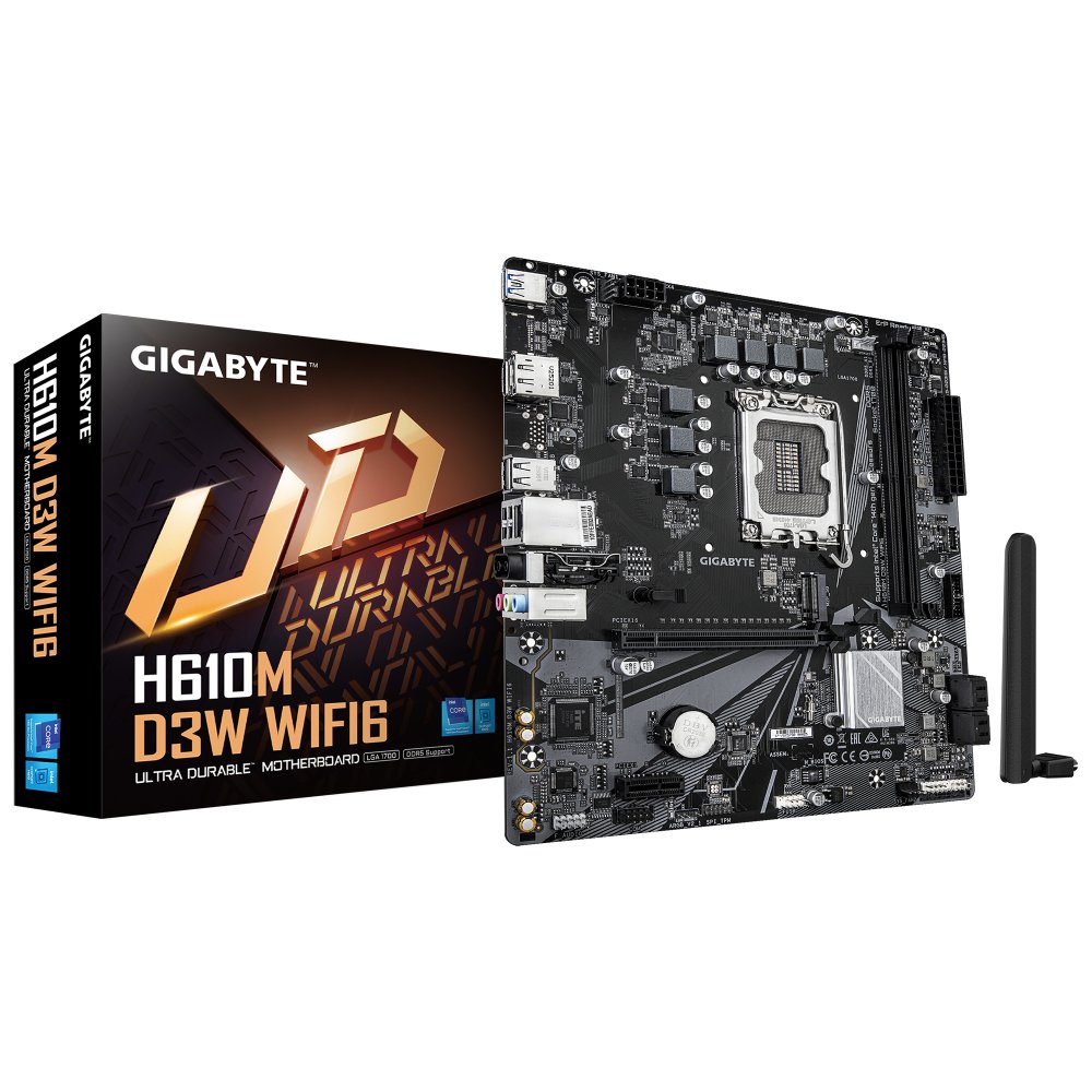 GIGABYTE H610M D3W WF6 LGA1700 2xDDR5 4xSATA 1xM.2