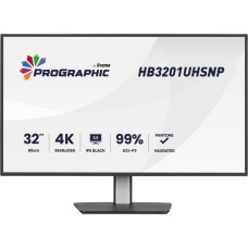 IIYAMA HB3201UHSNP-B1 32inch IPS BLACK 2.0 panel 3840x2160 UHD DCI-P3 99per Pantone Certified Delta E 2 USB-C Dock LAN/96W PD/DP-OUT